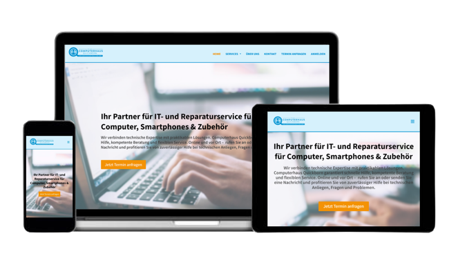 Webseite für Computerhaus Quickborn