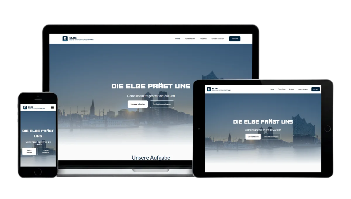 Webseite für die Elbe Sozial- und Forschungsstiftung